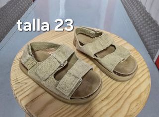 Sandalias para niño talla 23 beige