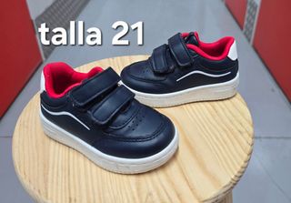 Zapatillas niño talla 21 - Azul marino