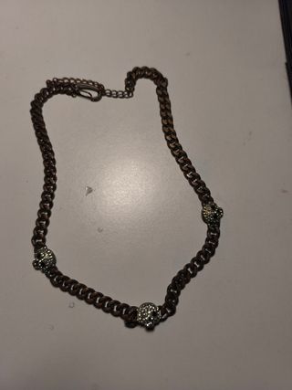 Collar cadena calaveras