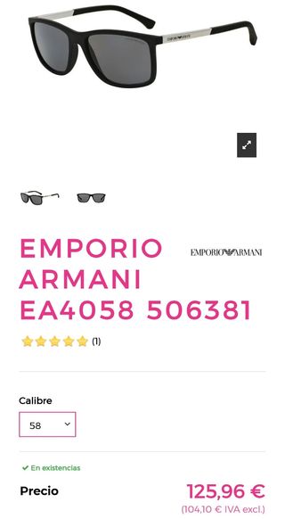 Emporio Armani EA4058 506381 - Gafas sol