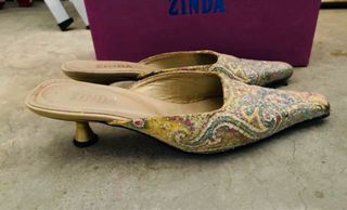 Sandalias tacón multicolor de ZINDA