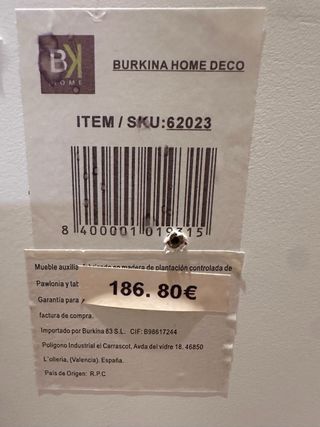 Mesita noche blanca plata espejo