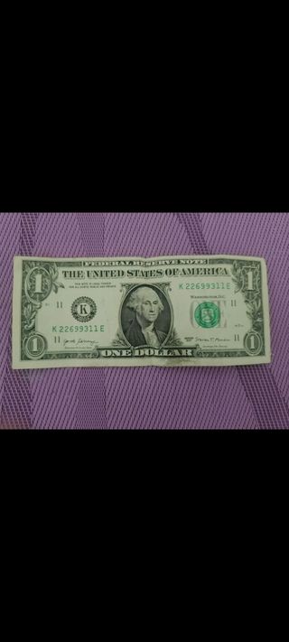 Billete de 1 dólar estadounidense