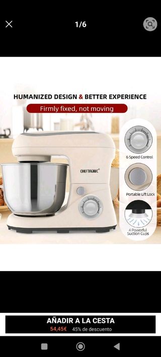 Batidora amasadora retro 4-8pax