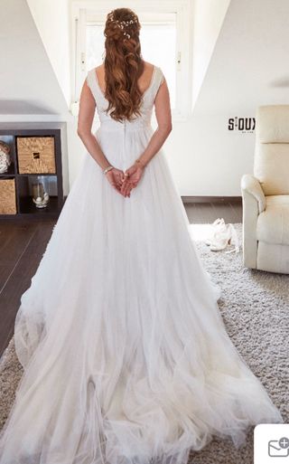 Vestido novia boho blanco