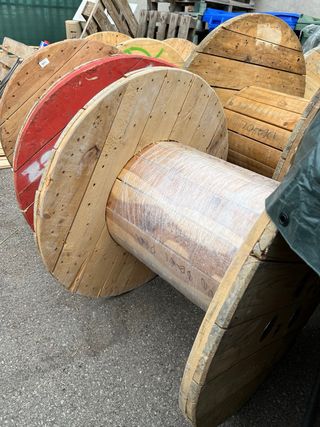 MESAS BOBINAS CARRETE MADERA CABLE CHILLPALET