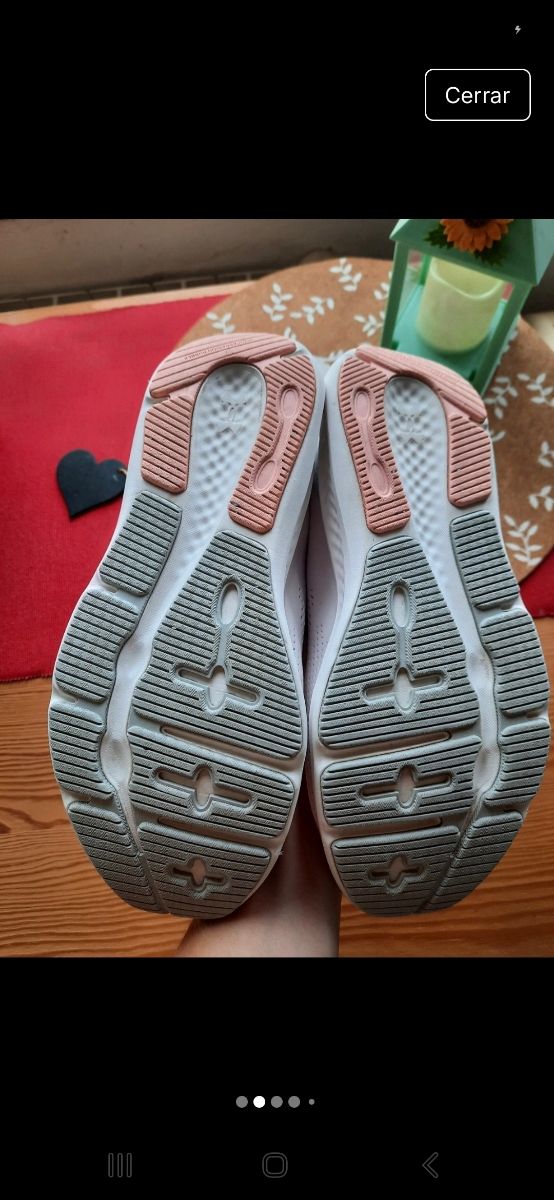 Zapatillas Under Armour talla 39 Gris Rosa