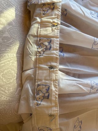 Cortinas infantiles - Elefantes azules