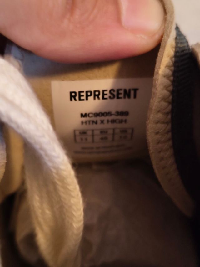 Sneakers Represent Grigio/Bianco 44