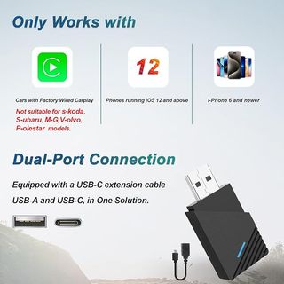 XINROAM Adaptador Carplay Inalámbrico