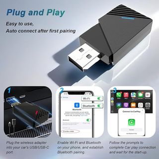 XINROAM Adaptador Carplay Inalámbrico