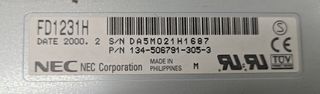 Floppy disk drive interno NEC FD1231H 1.44 MB 3.5"