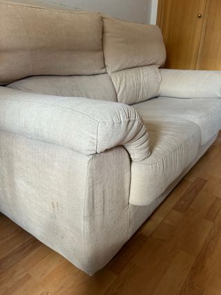 Sofá 2 plazas beige