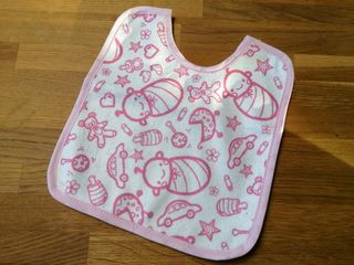 Bavaglino neonato bimba 