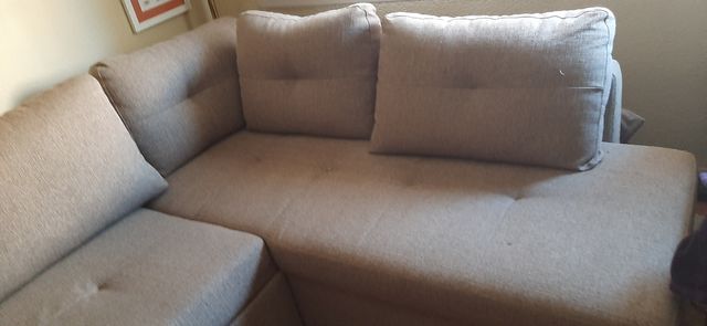 Sofá cama rinconero beige