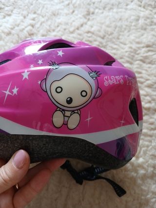 Casco bici bimba rosa