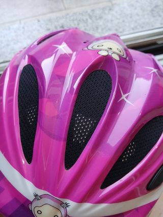 Casco bici bimba rosa