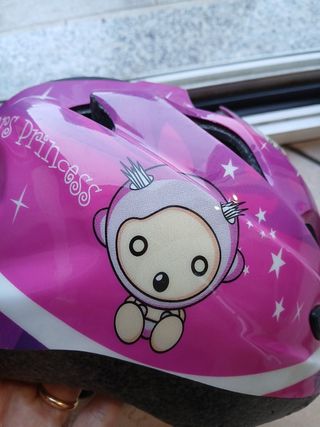 Casco bici bimba rosa