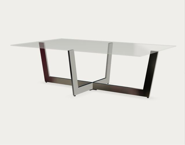 Mesa centro Plam cristal negro