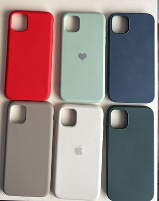 Fundas silicona iPhone 11 (6 unidades)