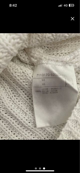 Chaqueta Hugo Boss blanca talla XS