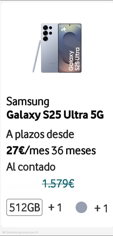 Samsung Galaxy S25 Ultra 1TB + Watch7 + Buds3