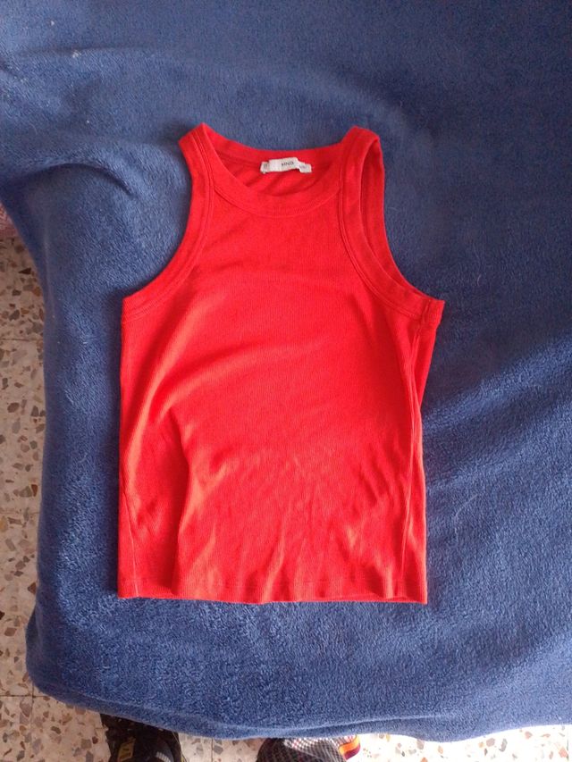 Top tirantes rojo Mango - Talla S