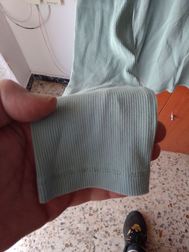 Camiseta manga larga verde - básica