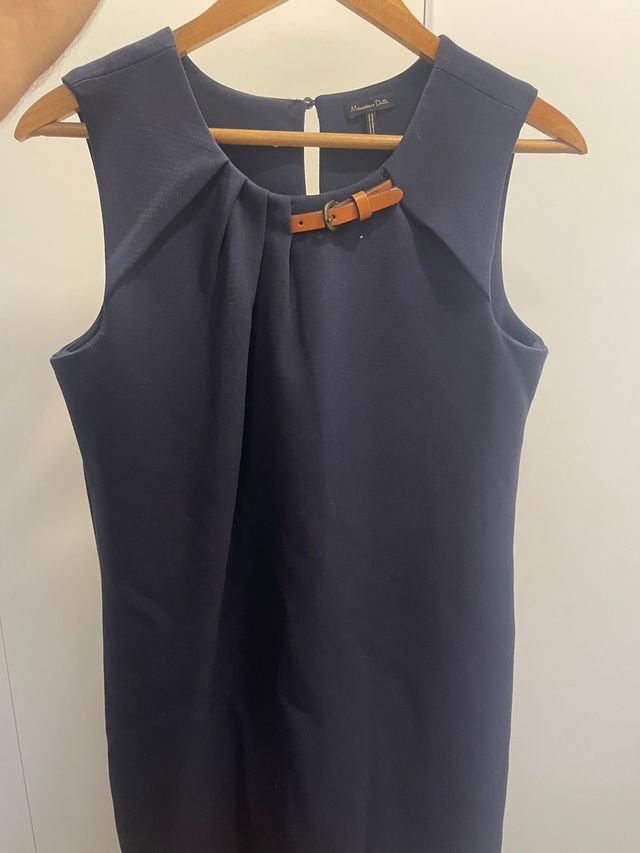 Vestido Massimo Dutti azul