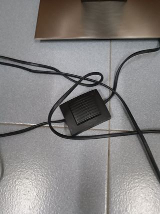 Lámpara  moderna Pie metálico  Soporte de piel