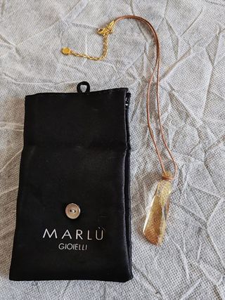 Collana Swarovski oro e marrone