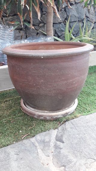 Macetero de barro modelo  Canario