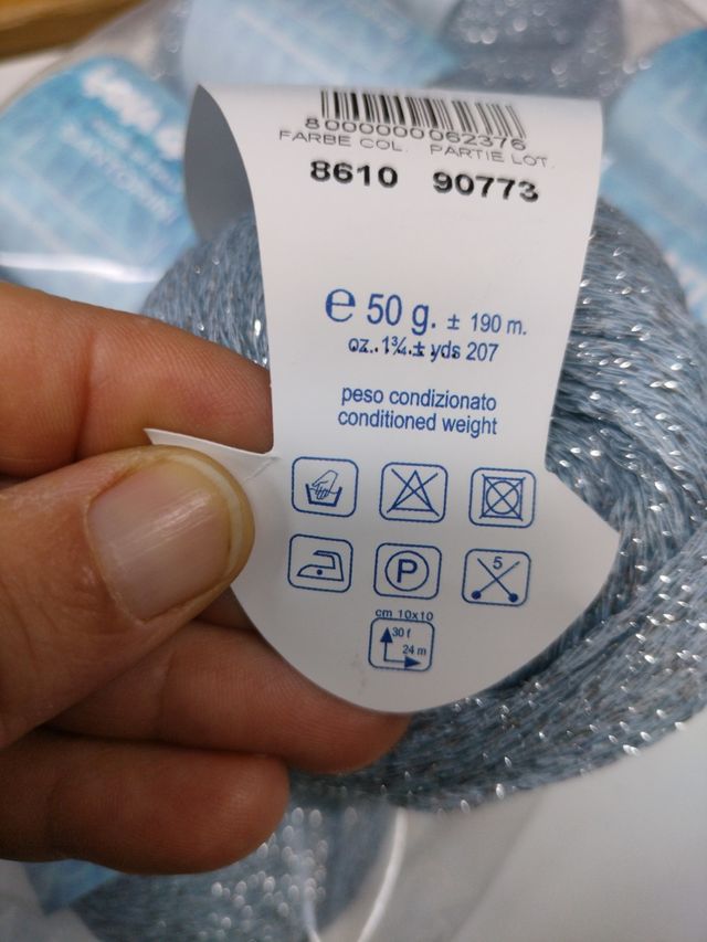 Filato Qual Gato blu argento