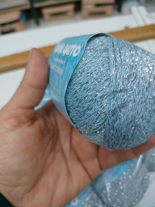 Filato Qual Gato blu argento