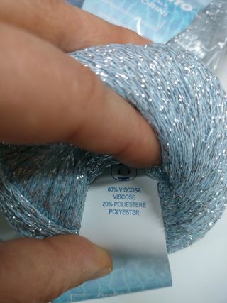 Filato Qual Gato blu argento