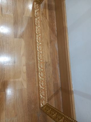 Marco dorado madera antiguo