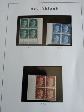 Sellos Hitler: Alemania - en bloque de 4,
