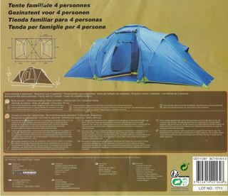 Tienda campaña familiar para 4 personas