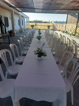 Alquiler Material Eventos. Sillas, Mesas...