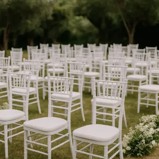 Alquiler Material Eventos. Sillas, Mesas...