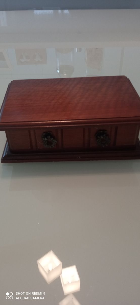 Scatola Gioielli Vintage Marrone