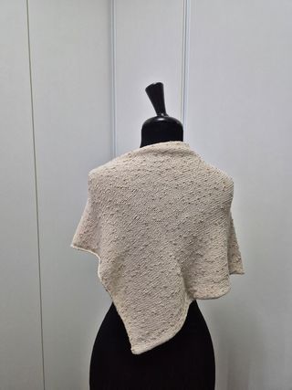 Scaldacuore/ poncho beige oro