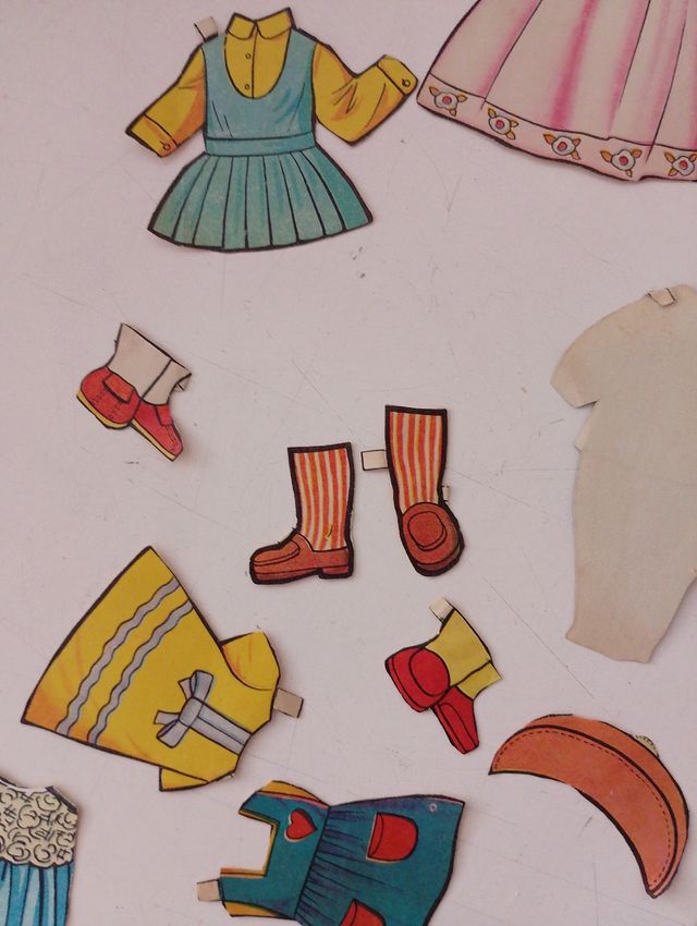 Muñecas recortables vintage