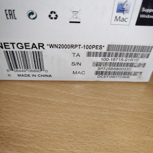 Router NETGEAR WN2000RPT y WIFI Extender