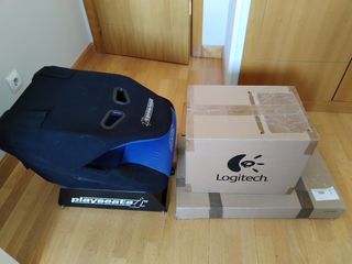 Playseat, volante g29, wheel stand pro y TV