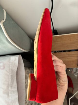 Zapatos planos rojos