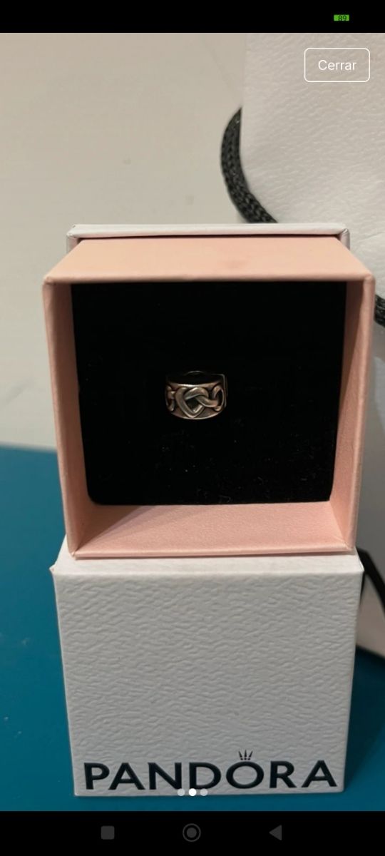 Clip Pandora plata nuevo