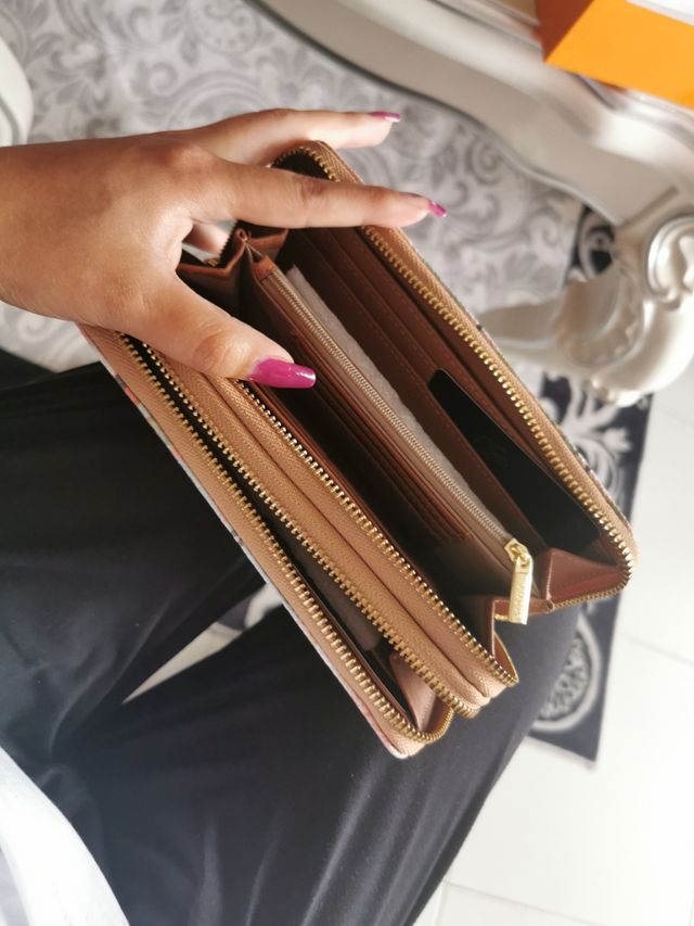 Portafoglio Ynot grande beige/multicolore