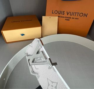 Cintura Louis Vuitton Grigia e Bianca
