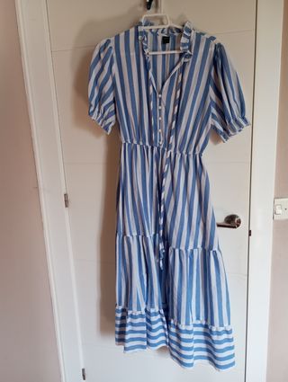 Vestido rayas azul y blanco